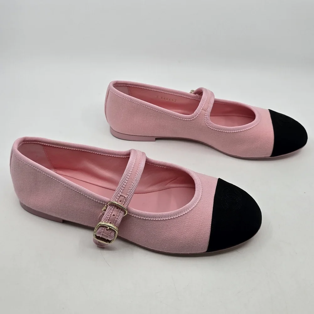 Chanel 25 S Mary Jane Flats